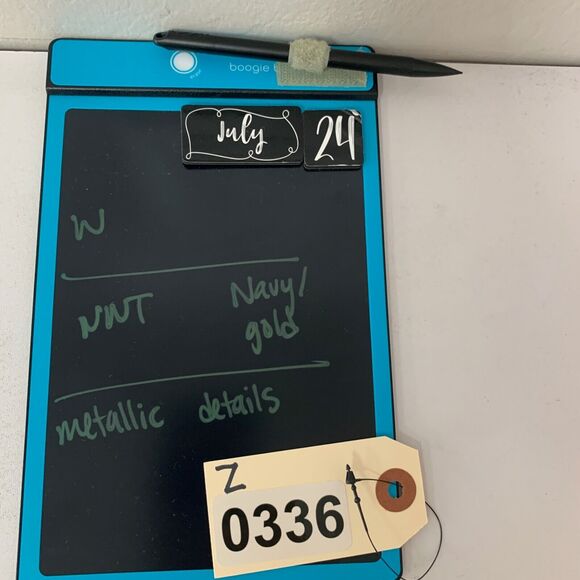 Marine Layer Top Womens L Large Navy Gold Jamie Banded Collar Metallic Striped - Picture 12 of 15